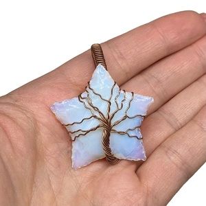 Opal Star Tree of Life Necklace